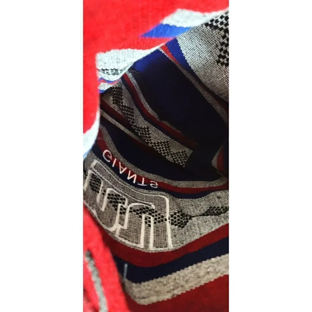 Embroidered & Woven NY Giants Backpack Bag w/ Drawstring